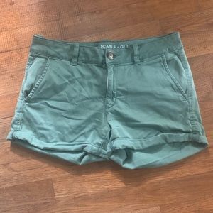 Green Midi American Eagle Shorts